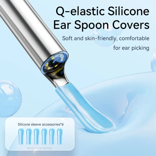 Visual Ear Wax Cleaner with Camera Safe Earwax Removal Endoscope with 5M Camera Luminous Otoscope Ear Cleaning Tools Ear Care - Image 6