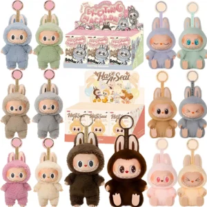 Cute Labubu The Monsters Box Toys Exciting Macaron Vinyl Face Mystery Boxes Mokoko Keychain for Birthday Christmas Gifts