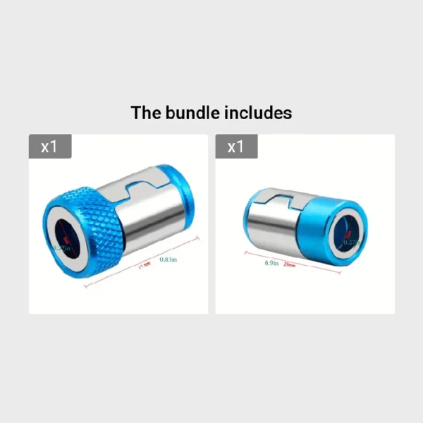 1pc Magnetic Screw Ring Bit Magnetizer Ring Metal Magnetizer Screw, Removable For 1/4 Inch/6.35mm Hex Screwdriver And Power Bits - Image 10