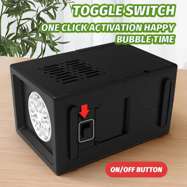 10 hole fully automatic bubble blowing handheld electric bubble machine toy outdoor birthday without battery and bubble water - Image 6