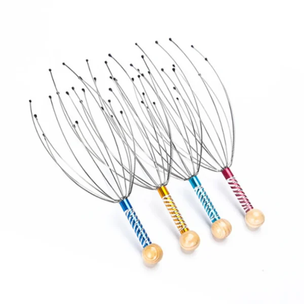 Octopus Head Massager Scratching Scalp Relaxation Relief Body Massager Scratcher Relieves Tension Health Care Tools Random - Image 7