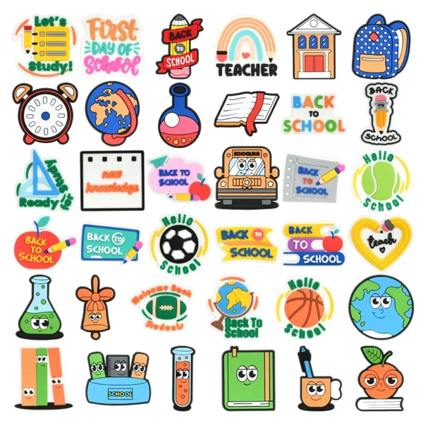 Hot Toys Icecream Interesting Monster Shoes Charm Decorations Cute Cartoon PVC Decorations Detachable Waterproof For Party Gifts - Image 17