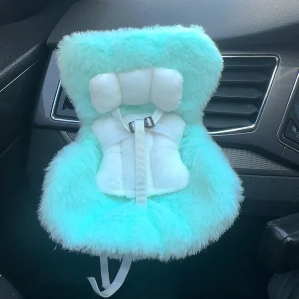 15-17cm doll Seat  Labubu carseat Safety Seat Cute Doll Air Outlet Aromatherapy decoration high-grade Car Interior Decoration - Image 7