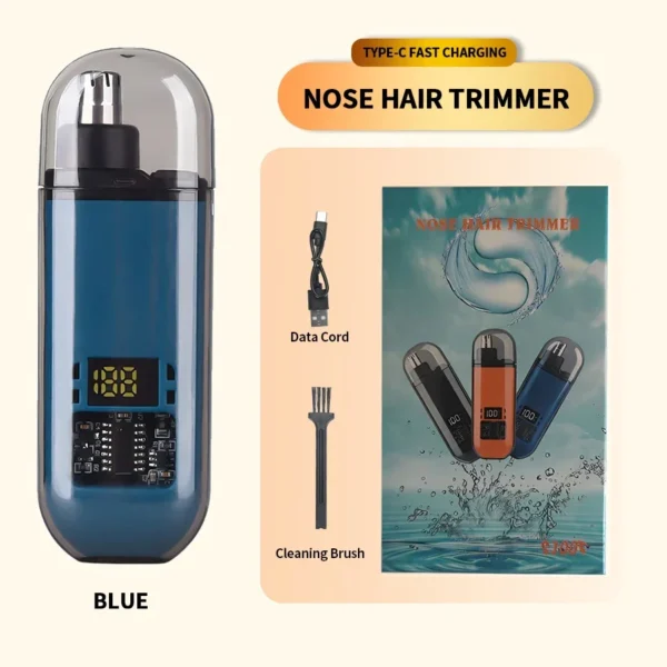 2 In 1 Electric Portable Ear And Nose Hair Trimmer Clipper 2024 Professional Painless Portable Eyebrow For Men - Image 9