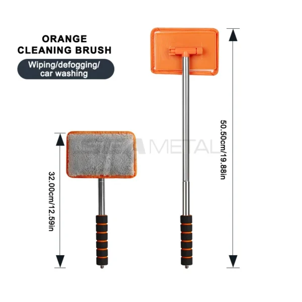 SEAMETAL Car Front Windshield Defogging Brush Telescopic Long handle Car Household Glass Clean Brushes Dust Remover Tool - Image 2