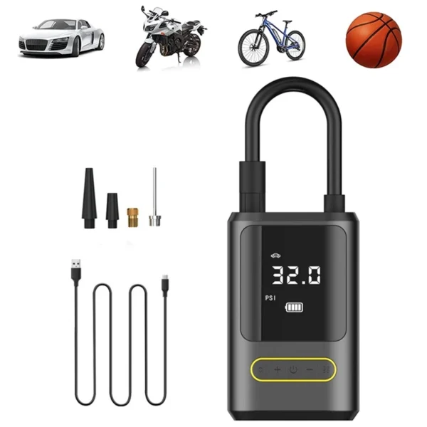 1pc Wireless Car Air Compressor Air Pump Electric Tire Inflator Pump for Motorcycle Bicycle Boat AUTO Tyre Balls Inflatable - Image 9