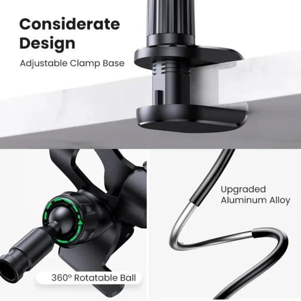 Universal Mobile Phone Stand Adjustable Lazy Stand Rotatable Bedside Stand Desktop Live Streaming Selfies Phone Accessories - Image 4