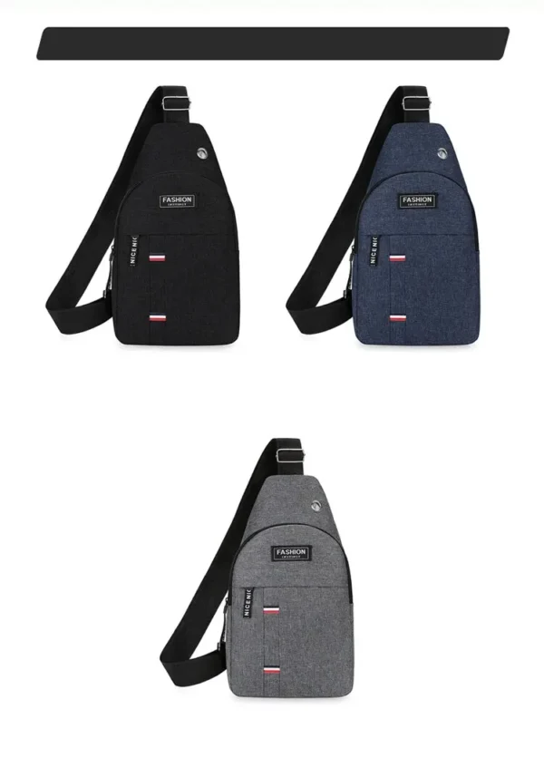 Chest Bag Men's One Shoulder Crossbody Bag Large Capacity Outdoor Sports And Leisure Fashion Small Shoulder Bag Large Capacit - Image 16