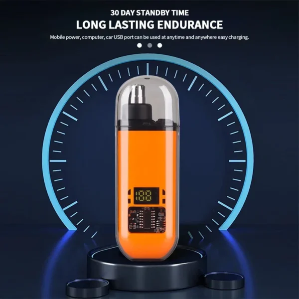 2 In 1 Electric Portable Ear And Nose Hair Trimmer Clipper 2024 Professional Painless Portable Eyebrow For Men - Image 16