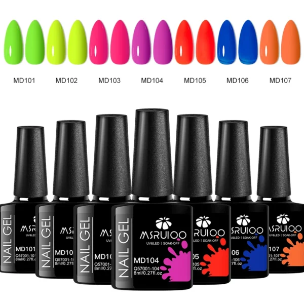 7pc Nail Gel Polish Set DIY Nail Art Design All For Decoration Soak Off UV Gel Long Lasting Manicure Painting Gel Vernis Kits - Image 12