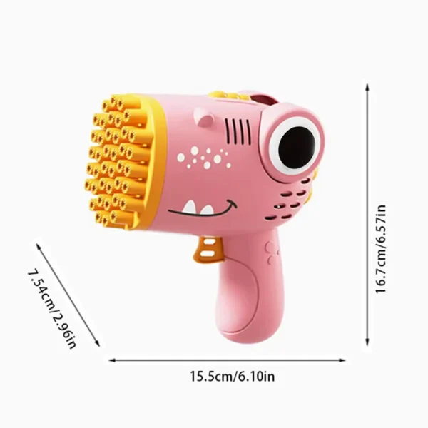 40 Hole Dinosaur Bubble Handheld Bubble Machine, Electric Bubble Gun Outdoor Wedding Party Toy(without Bubble Water) - Image 15