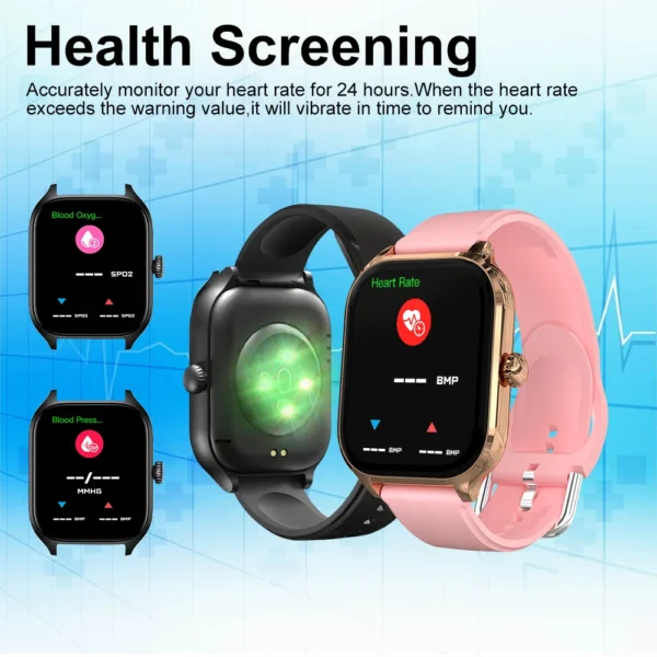 LAXASFIT H9 and H6 Smartwatch Dial to Answer Calls Calorie Tracking Heart Rate Blood Oxygen Monitoring Bluetooth Smart Watch - Image 15