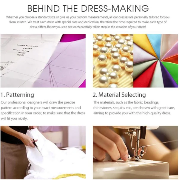 Customized Long Sleeves Prom Dresses Scoop Neck Pleated Beadings Floor Length Temperament Evening Dresses - Image 9
