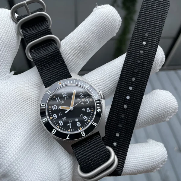 STEELDIVE SD1944 New 45MM Case Black Ceramic Bezel200M Waterproof NH35 Bright Luminous Sapphire Glass Automatic Dive Watch Reloj - Image 17