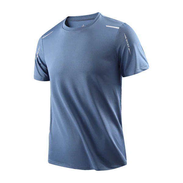 CHRLCK Men's Running Quick Drying T-shirts Breathable Hiking Fishing Tees Soft Elasticity Outdoor Sports Short Shirt Summer - Image 11