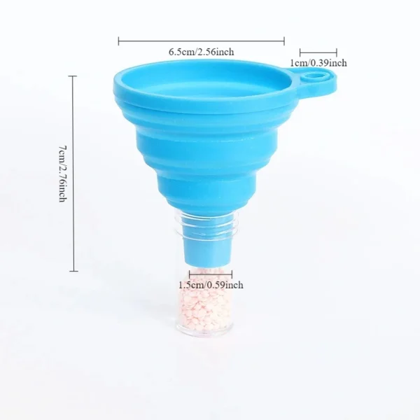 Car Engine Funnel Universal Silicone Liquid Funnel Washer Fluid Change Foldable Portable Auto Engine Oil Petrol Change Funnels - Image 5