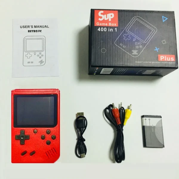 A Red Retro Classic Games Children's Handheld Small Game Console With Hundreds Of Game Charging Can Be Connected To The TV - Image 11