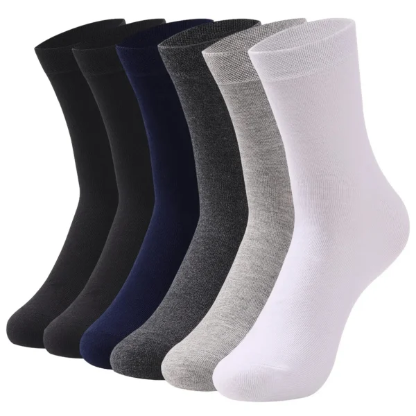 10pairs Breathable Cotton Sports Stockings Men Bamboo Fiber Autumn and Winter Men Socks Sweat Absorption Deodorant Business Sox - Image 38