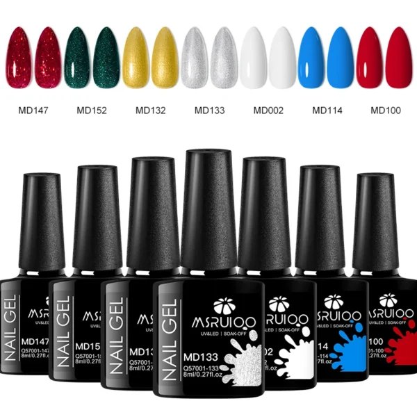 7pc Nail Gel Polish Set DIY Nail Art Design All For Decoration Soak Off UV Gel Long Lasting Manicure Painting Gel Vernis Kits - Image 10