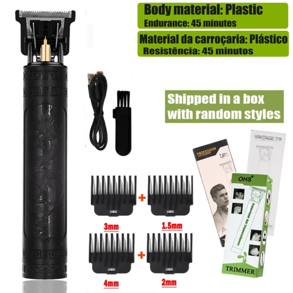 T9 Hair Clipper Repair Beard Shaving Body Hair Trimmer Clippers Electric Machine Men Haircut Machine 0mm Barber Shaver - Image 13