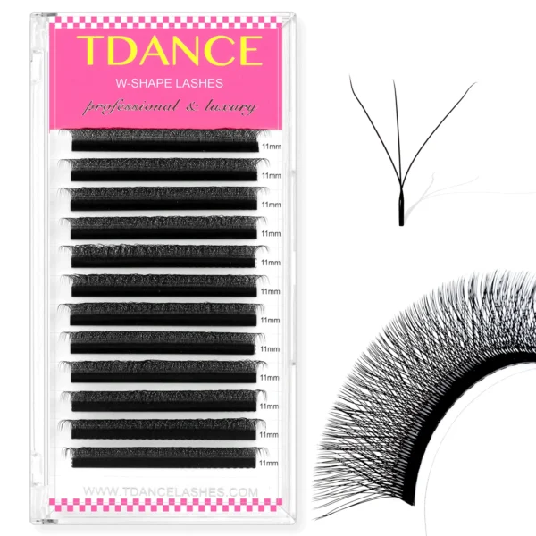 TDANCE 3D 4D 5D 6D Premade Fans Eyelash Extension W Style Faux Mink Natural Soft Bloom Lash Automatic Flowering Volume Eyelashes - Image 12