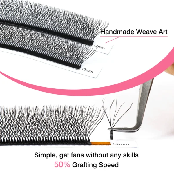 TDANCE 3D 4D 5D 6D Premade Fans Eyelash Extension W Style Faux Mink Natural Soft Bloom Lash Automatic Flowering Volume Eyelashes - Image 29