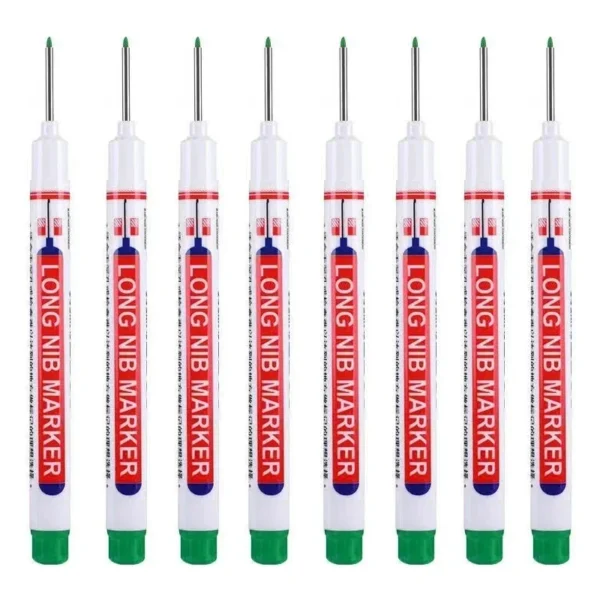 8Pcs/Set 20mm Deep Hole Long Nib Head Markers For Metal Perforating Pen Waterproof Bathroom Woodworking Decoration Multi-Purpose - Image 18