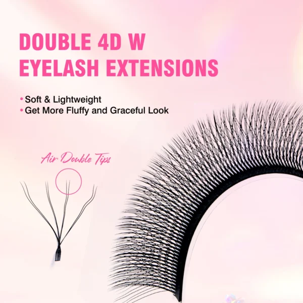 TDANCE 3D 4D 5D 6D Premade Fans Eyelash Extension W Style Faux Mink Natural Soft Bloom Lash Automatic Flowering Volume Eyelashes - Image 27
