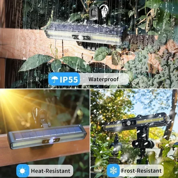 Powerful LED Solar Outdoor Led Courtyard Wall Lamp Rechargeable Human Body Induction Garden Terrace Garage Door Street Lighting - Image 27