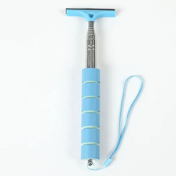 Car Rearview Mirror Wiper Cleaning Tool Auto Glass Mist Cleaner Scraper Car Accessories Handle Telescopic Window Cleaning Brush - Image 9