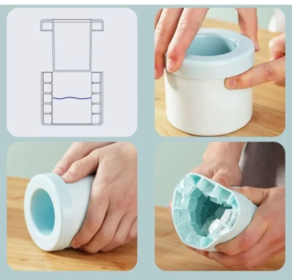 Silicone Ice Cube Mold Round Ice Bucket Summer Homemade DIY Refrigerator Freeze Ice Maker Creative Ice Cube Mold Barware Tools - Image 16