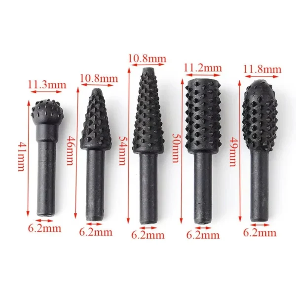 1/4'' 5PCS Drill Bit Set Cutting Tools for Woodworking Knife Wood Carving Tool Carpentry Wood Cutting Tools WorkDrill Bit Set - Image 4