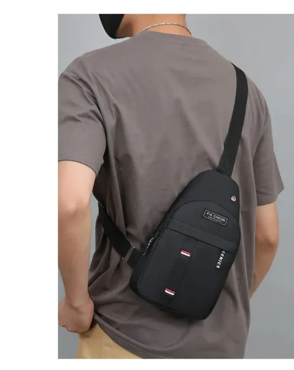 Chest Bag Men's One Shoulder Crossbody Bag Large Capacity Outdoor Sports And Leisure Fashion Small Shoulder Bag Large Capacit - Image 23