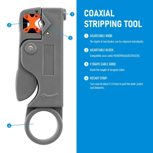 Stripping Pliers Decrustation Wire Cable Tools Stripper Stainless Steel  Hexagon Wrench Accessorie Insulated Electrical Straight - Image 7