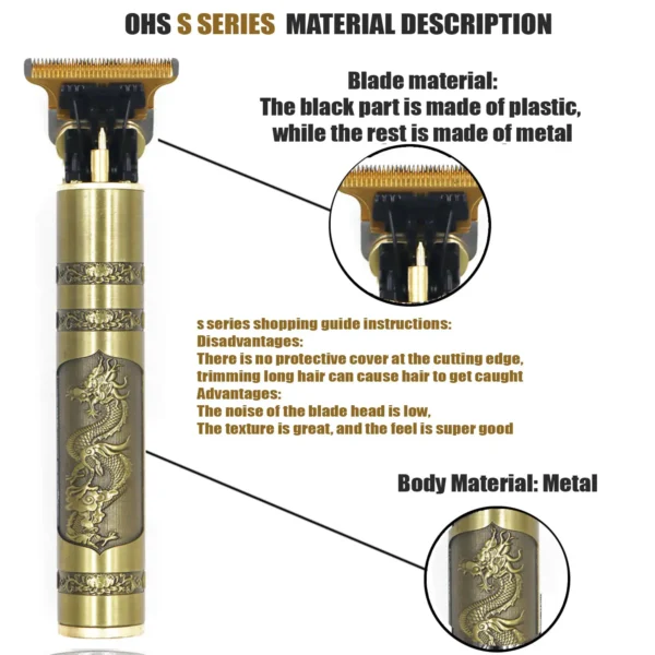 T9 Cordless Electric Hairber Shaver Hair Trimer Home Appliances Travel Barber Razors Shaving Machine for Men Trimmer Man - Image 4