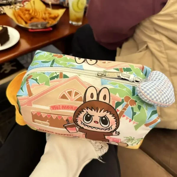 2025 Labubu Peripherals Children'S Zero Wallet LabubuCute Cartoon Student StorageBag Female Makeup Bag Waterproof Toiletries Bag - Image 9