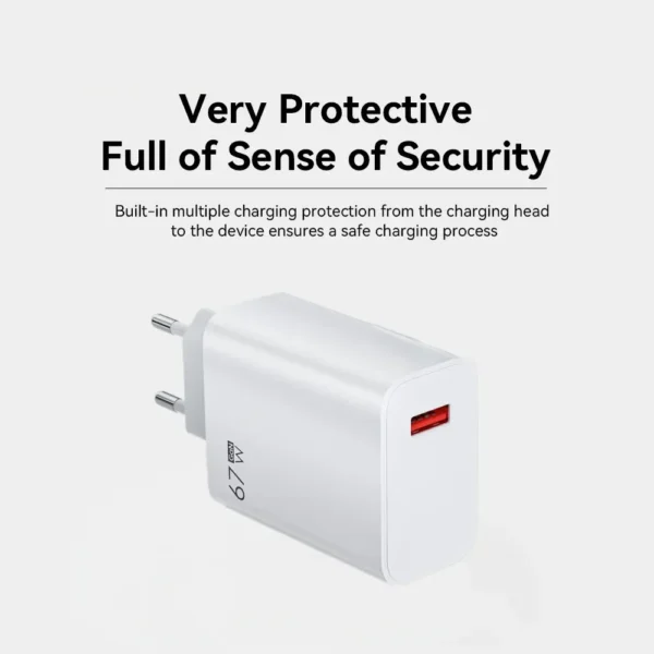 67W USB Fast Charger With 6A Type C Cable Phone Power Adapter For Xiaomi Mi 12 POCO X5 X4 Pro Redmi Note 10 11 Charging Adapter - Image 6
