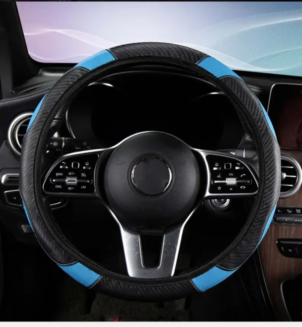 Non-inner-ring Automobile Steering Wheel Cover Leather Four Seasons for Spring Summer Autumn Winter for Men and Women - Image 20