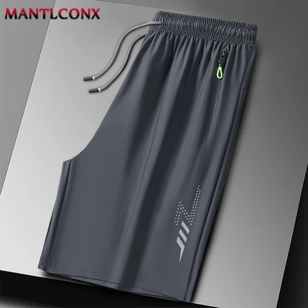 Summer Men's Sport Shorts Cool Sportswear Running Shorts Casual Bottoms Gym Fitness Training Jogging Short Pants Men Black Gray - Image 7