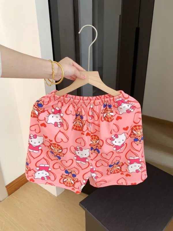 New KT Pajama Pants Woman Kawaii Home Shorts Summer Anime Loose Elastic Waist Girls Sleeping Homewear Soft Fashion Pant Gifts - Image 29