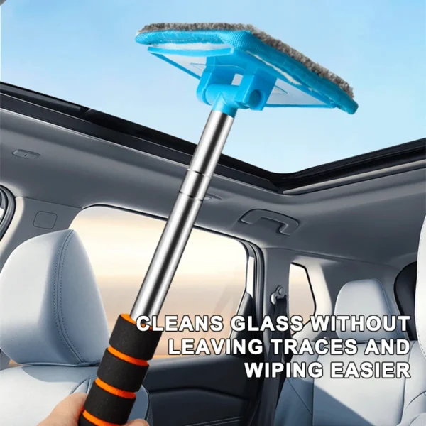 SEAMETAL Car Front Windshield Defogging Brush Telescopic Long handle Car Household Glass Clean Brushes Dust Remover Tool - Image 3