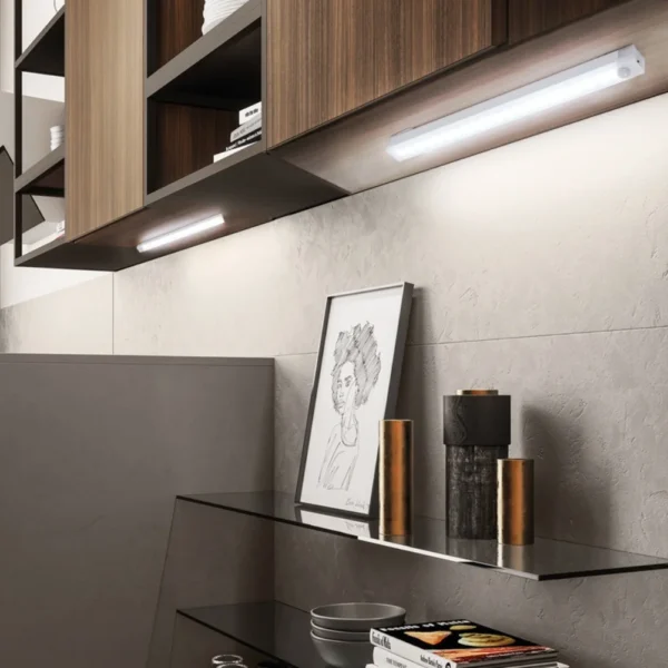 LED Motion Sensor Light Wireless LED Night Light Type C Rechargeable Light Cabinet Wardrobe Lamp Staircase Backlight For Kitchen - Image 15