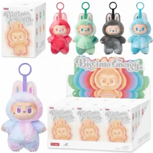 2025 Anime New Labubu V3 The Monsters Big Into Energy Series Blind Box Vinyl Plush Doll Pendant Gradient Color Birthday Gift