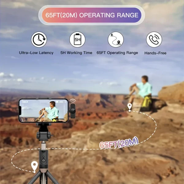 K9 Bluetooth wireless microphone portable, audio, video, static, suitable for iPhone outdoor live streaming gaming phone Type-c - Image 16