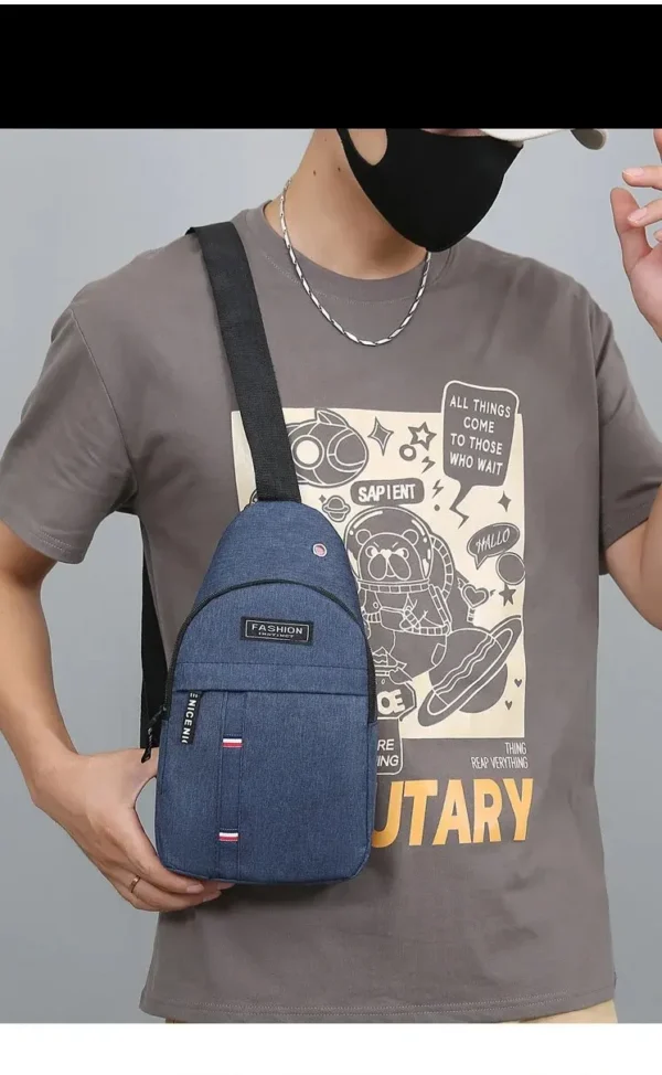 Chest Bag Men's One Shoulder Crossbody Bag Large Capacity Outdoor Sports And Leisure Fashion Small Shoulder Bag Large Capacit - Image 18