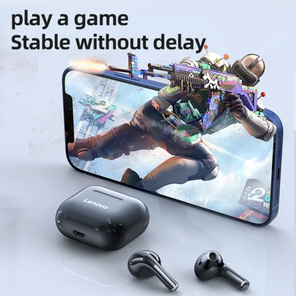 Lenovo LP40 Wireless Bluetooth Earphones TWS Touch Control Headset Gaming Headphones HD Call with Mic Earbuds 2025 New Choice - Image 4