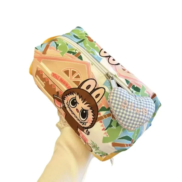 2025 Labubu Peripherals Children'S Zero Wallet LabubuCute Cartoon Student StorageBag Female Makeup Bag Waterproof Toiletries Bag - Image 5