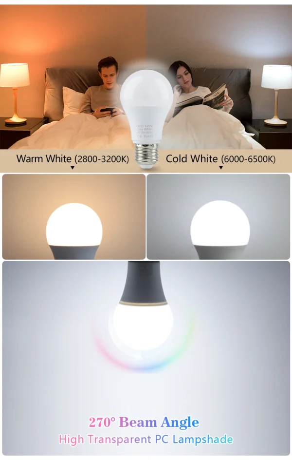 4pcs/lot E27 LED Bulb Lamps AC 220V SMD2835 3W 6W 9W 12W 15W 18W Lampada Led Light Bulbs Living Room Home Indoor LED Bombilla - Image 10