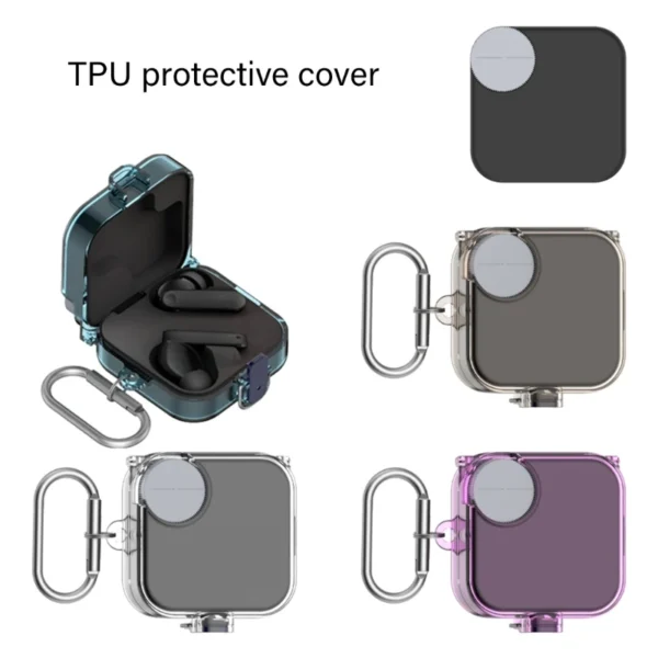 Wireless Earphone Protective Case For Nothing CMF Buds Pro 2 Earphone Shockproof Transparent TPU Protector Cover Sleeve