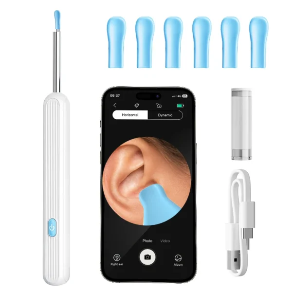 Visual Ear Wax Cleaner with Camera Safe Earwax Removal Endoscope with 5M Camera Luminous Otoscope Ear Cleaning Tools Ear Care - Image 8
